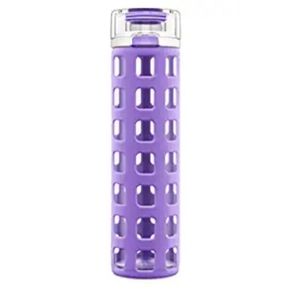 Silicone Wrapped Glass Water Bottle